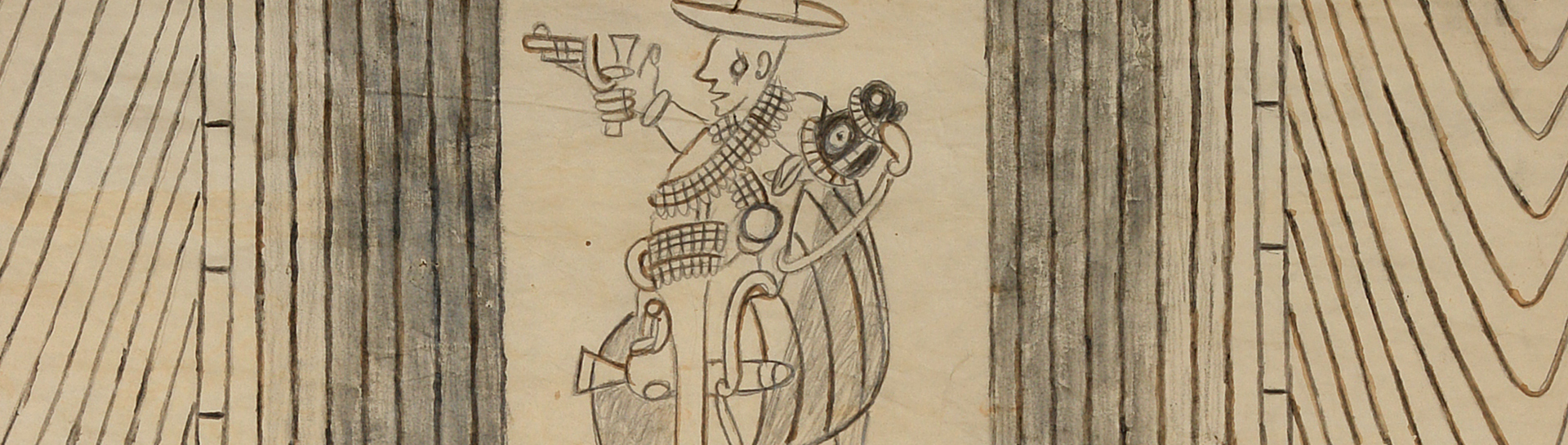 Martín Ramírez detail of man on horse