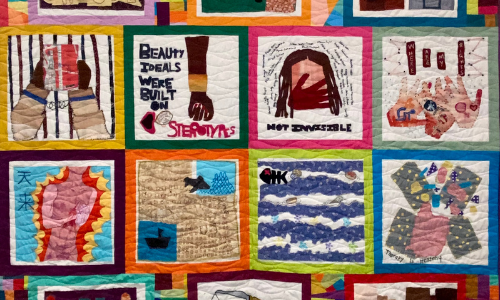 8 quilt blocks, designed by the 2021 cohort of IntuiTeens